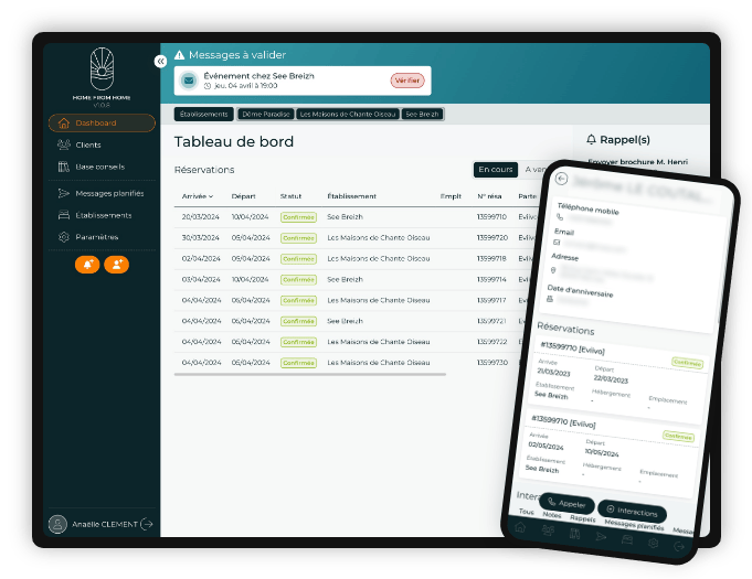 Linaïa réalisation : Home from Home - Maquette