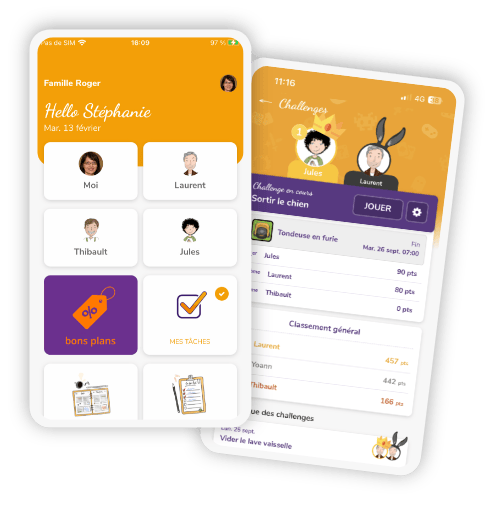 Linaïa réalisation : myfamiliz-v2 - Maquette